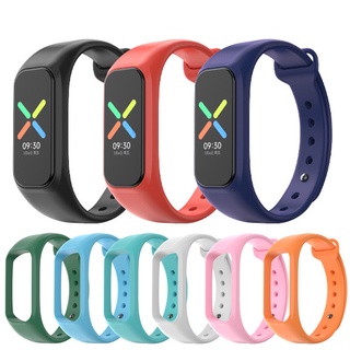 สายนาฬิกาข้อมือซิลิโคน EVA แบบนิ่ม กันน้ํา สําหรับ OPPO Band Smart Bracelet