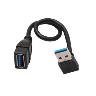 สายเคเบิ้ลUsb 3 . 0 มุมขวา 90 องศาส่วนต่อขยายสายเคเบิ้ลชาย / หญิง