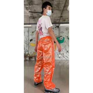 RLT036 กางเกงกันฝน ผ้ามุก Free Size คละสี
