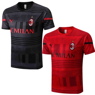 Thht 2022-2023 เสื้อกีฬาแขนสั้น ลายฟุตบอล AC Milan พลัสไซซ์ สําหรับทุกเพศ