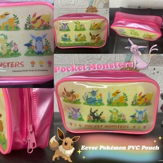 กระเป๋า PVC กันน้ำ ลายน้องอีวุยและร่างวิวัฒนาการทั้ง 7 ร่าง สวยมาก จุของได้เยอะ Pocket Monsters Eevee Pokémon PVC Pouch