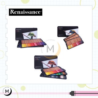 สีไม้เกรดอาร์ตติส กล่องเหล็ก Renaissance Artists Colour Pencils 72/100/120สี