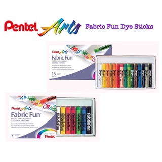 สีชอล์คเขียนผ้า Pentel 7สี สีเขียนผ้า เพนเทล สีสวย ติดทนนาน กันน้ำ ไม่ซีดจาง แม้ว่าจะซักครั้งแรก