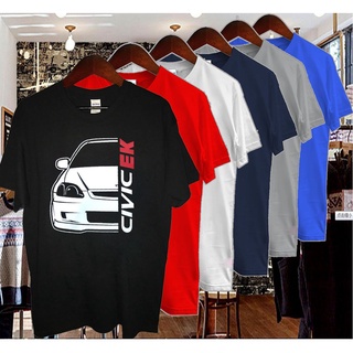 [S-5XL]เสื้อยืดคอกลม แขนสั้น พิมพ์ลายโลโก้ Honda Civic Ek All Collour สไตล์เกาหลี ลําลอง ทรงหลวม สําหรับผู้ชาย