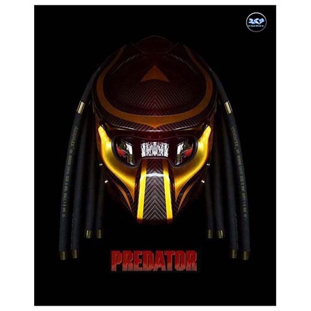 หมวกกันนอคพรีเดเตอร์ Helmet Predator HEROI Gold Motorcycle Helmet (1/1 Wearable)
