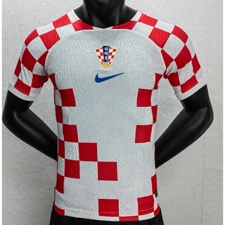 เสื้อกีฬาแขนสั้น ลายทีมฟุตบอล World Cup Croatia สําหรับผู้ชาย 2022