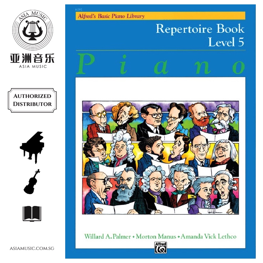 AUTHORZED DISTRIBUTOR - ALFRED MUSIC - ALFRED BASIC PIANO LIBRARY REPERTOIRE LEVEL 5