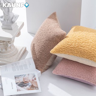 ปลอกหมอนผ้ากํามะหยี่สีพื้นขนาด 45x45 ซม. สําหรับตกแต่งโซฟาห้องนอน Kanfo