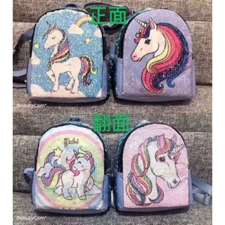 กระเป๋าเป้เด็กแฟชั่น รูปลายม้า unicorn