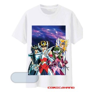 เสื้อยืดอินเทรนด์ผู้ชายอินเทรนด์ผู้หญิงเสื้อเซนต์เซ​ย์ย่า​(SAINT​ SEIYA)​ ลิขสิทธิ์​แท้​S-3XL