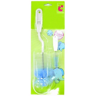 ✨ขายดี✨ บิ๊กซี แปรงล้างขวดนม ชนิดหัวแปรงไนลอน คละแบบ BigC Baby bottle brush nylon