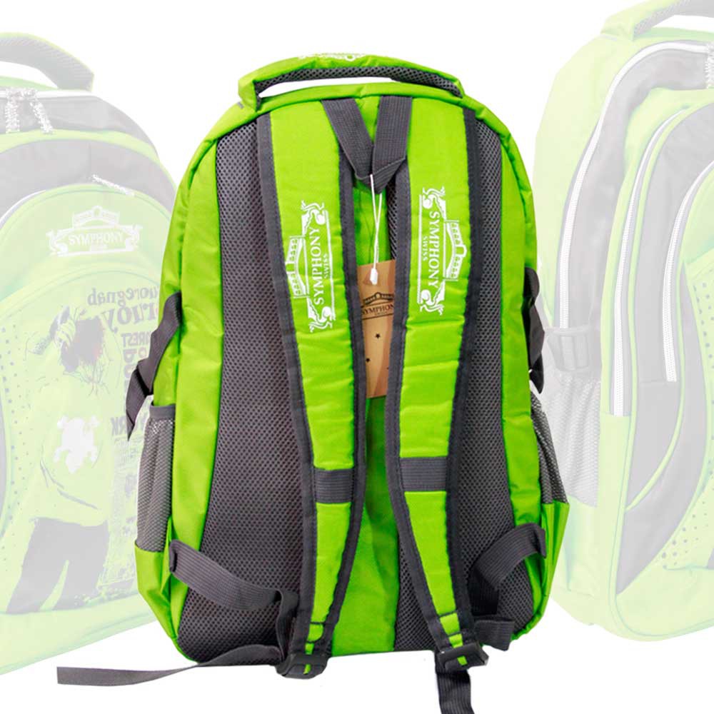SYMPHONY SWISS กระเป๋าเป้ กระเป๋าสะพายหลัง ใบใหญ่ ใส่ของได้เยอะ ผ้าหนา รุ่น SYS593 ขนาด 18 นิ้ว ราคา ถูกที่สุด ดีลบีเคเค แกลเลอรีภาพที่ 3