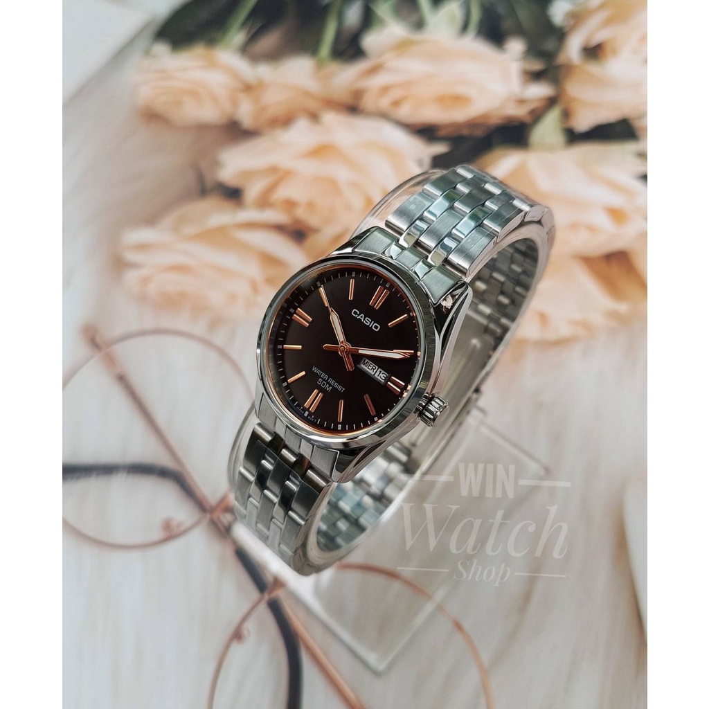 นาฬิกา Casio รุ่น LTP-1335D-1A2 นาฬิกาผู้หญิงสายแสตนเลส กันน้ำ 50 เมตร - มั่นใจ ของแท้ 100% ประกันศูนย์ CMG 1 ปี