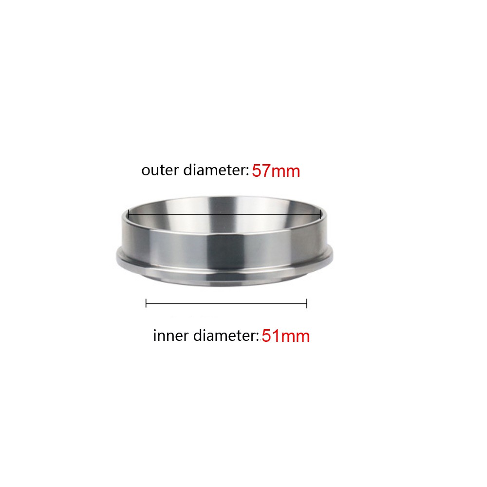 51mm Espresso Dosing Funnel 51mm OSBUN Stainless Steel Coffee Dosing Ring Compatible with 51mm Portafilter 