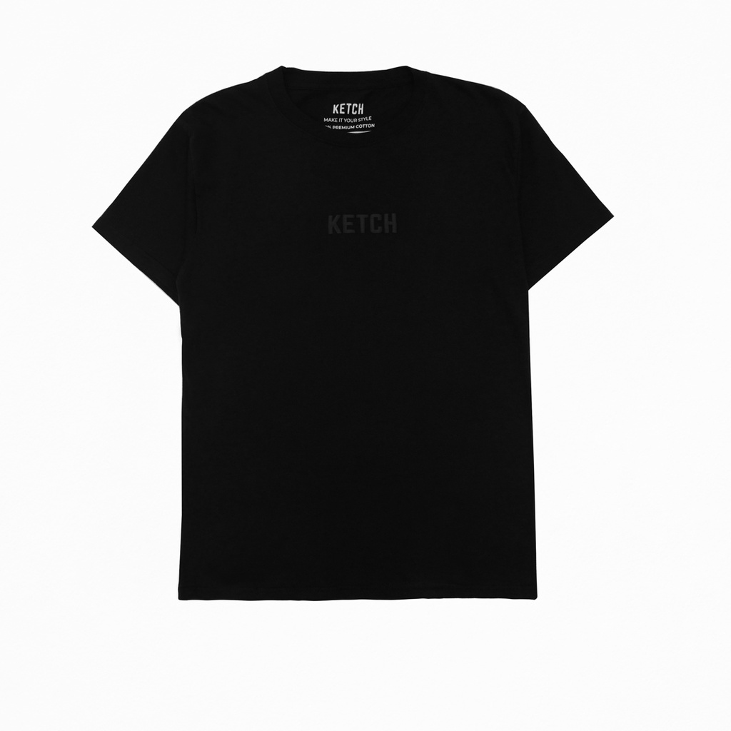 Ts001 KETCH CTASIC TSHIRT สีดํา