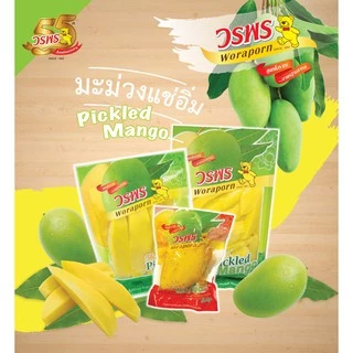วรพร มะม่วงแช่อิ่ม 150 กรัม (มะม่วงดอง มะม่วง มะม่วงแช่อิ่ม มะม่วงดองน้ำตาลทราย)