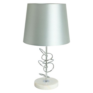 โคมไฟตั้งโต๊ะ ไฟตั้งโต๊ะ CARINI CLASSIC MT5148 สีเงิน/ขาว โคมไฟ โคมไฟและหลอดไฟ TABLE LAMP CARINI CLASSIC MT5148 SILVER/W