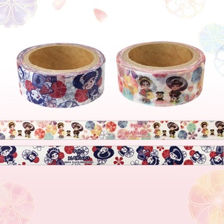 Masking Tape Set 2 ม้วน จาก Fujiya Milky Peko Kabuki (Japan Limited)