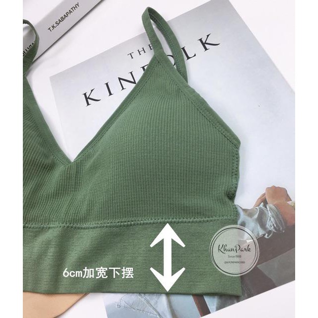 💥💥 (TL-N156) บราสายเดี่ยวแบบสวม ผ้าร่อง แฟชั่นรุ่นใหม่ มีฟองน้ำเสริม ผ้าฝ้ายหนาคุณภาพสูง kp99 - รูปที่ 5