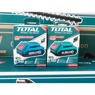 ของแท้ 100% จัดส่งฟรี TOTAL แบตเตอรี่ลิเธียมไอออน 12V / 16.8V (1.5Ah) รุ่น TBLI12151 / TBLI16151