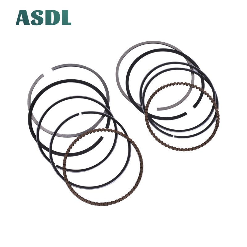 ASDL 2 ชุดแหวนลูกสูบ 62 มม.ชุดสําหรับ KAWASAKI EL250 Eliminator GPX250R EX250 Ninja ZZR250 GPZ250R K