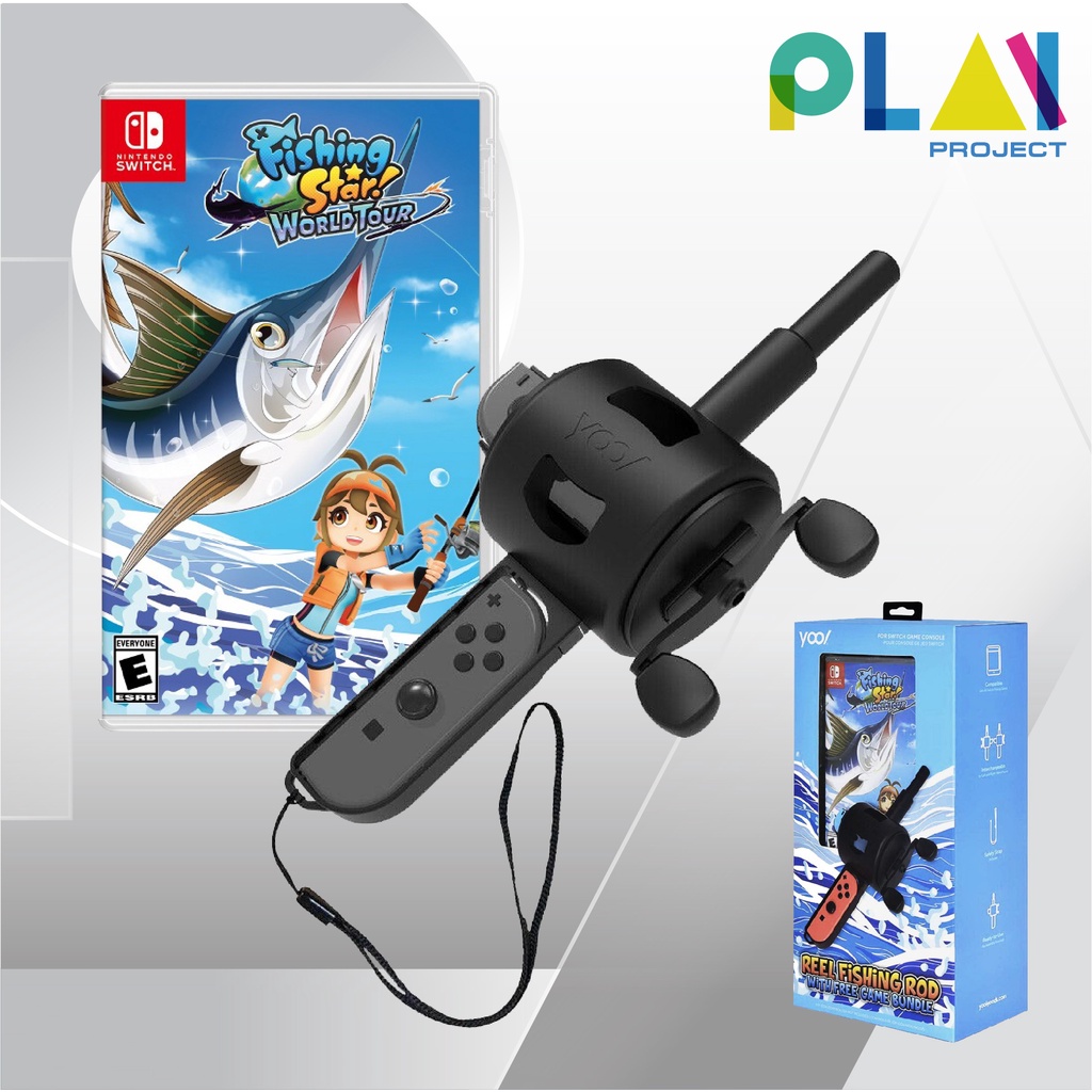 Nintendo Switch : Yool Reel Fishing Rod Bundle With Fishing Star World Tour [มือ1] [แผ่นเกมนินเทนโด้ switch] [เกมตกปลา]