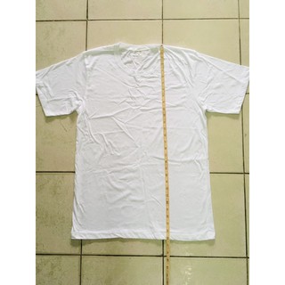 เสื้อยืดสีขาวผ้า cotton 100% ไซส์ XL