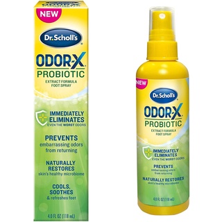 [ของแท้ 100%] DR.SCHOLL ODOR-X PROBIOTIC EXTRACT FORMULA FOOT SPRAY 4 fl.oz (118 ml.)