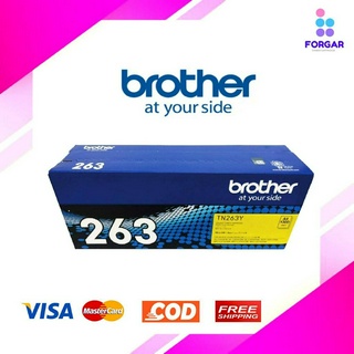 Brother TN-263 Y Yellow ตลับหมึกโทนเนอร์ สีเหลือง ของแท้