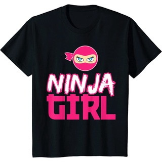 เสื้อยืด ผ้าฝ้ายแท้ พิมพ์ลาย Ninja Fighter น่ารัก คุณภาพสูง เหมาะกับของขวัญ สําหรับผู้หญิงS-5XL