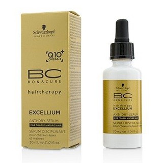 Schwarzkopf BC Excellium Q10+ Omega 3 Anti-Dry Serum (For Coarse Mature Hair) 30ml/1.01oz