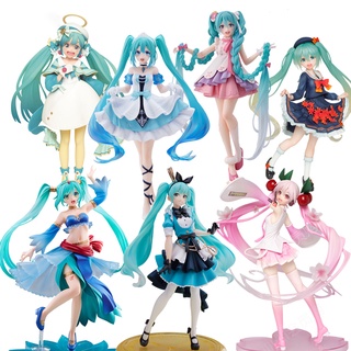 โมเดลฟิกเกอร์ Hatsune Miku นักร้องเสมือนจริง สาวสวย น่ารัก ซากุระ มิกุ แอคชั่น ฟิกเกอร์ ตุ๊กตา เครื่องประดับ ของเล่น ฟิกเกอร์