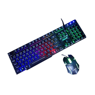 🚀ส่งเร็ว🚀 Oker Keyboard + Mouse KM-6120 คีบอร์ด ไฟทะลุตัวอักษร ชุด เม้าส์ + คีย์บอร์ด #DM 6120