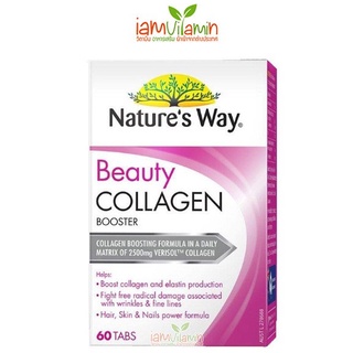 Natures Way Beauty Collagen Tablets เนเจอร์สเวย์ บิวตี้ คอลลาเจน 60เม็ด