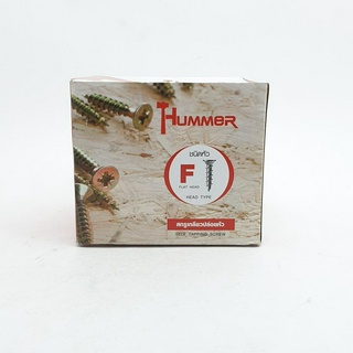 HUMMER สกรูเกลียวปล่อยหัว 8x1-1/4นิ้ว (1000ตัว/กล่อง) F-HM8114 สีโครเมี่ยม