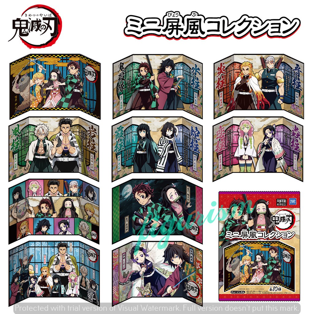 ทบทวนฉากพ บ Mini Folding Screen Collection Demon Slayer แบบแยกkimetsu No Yaiba ดาบพ ฆาตอส รของแท ญ ป น Good Quality