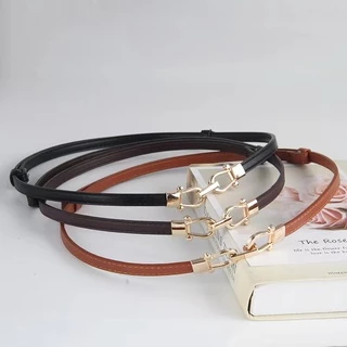 พร้อมส่ง!! เข็มขัดหนังปรับระดับได้ แบบยืดหยุ่นสำหรับผู้หญิง แฟชั่นสไตล์วินเทจ เก๋ๆ ( P18 )