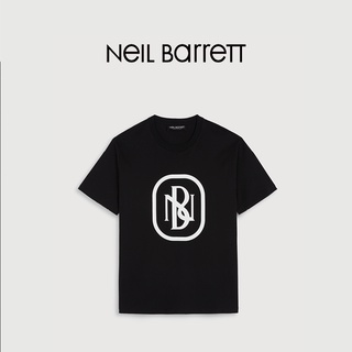 [S-5XL]เสื้อยืดแขนสั้น พิมพ์ลายโลโก้ NEIL BARRETT Neo Bennett NB สําหรับผู้ชาย