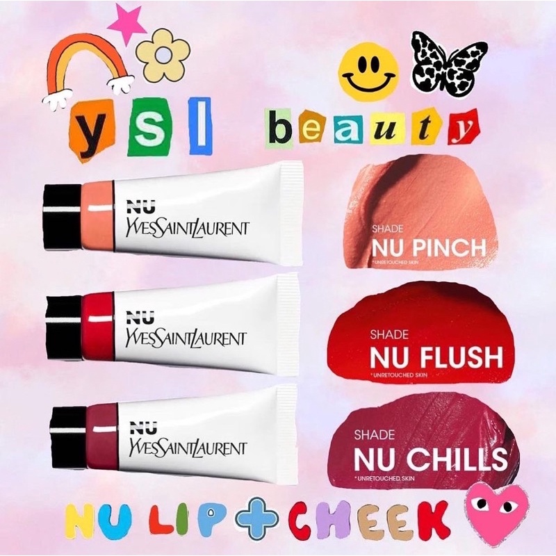 ‼️ยังไม่เข้าไทยนะค่า‼️ Preorder YSL Beauty NU LIP & CHEEK BALMY TINT with Hyaluronic Acid