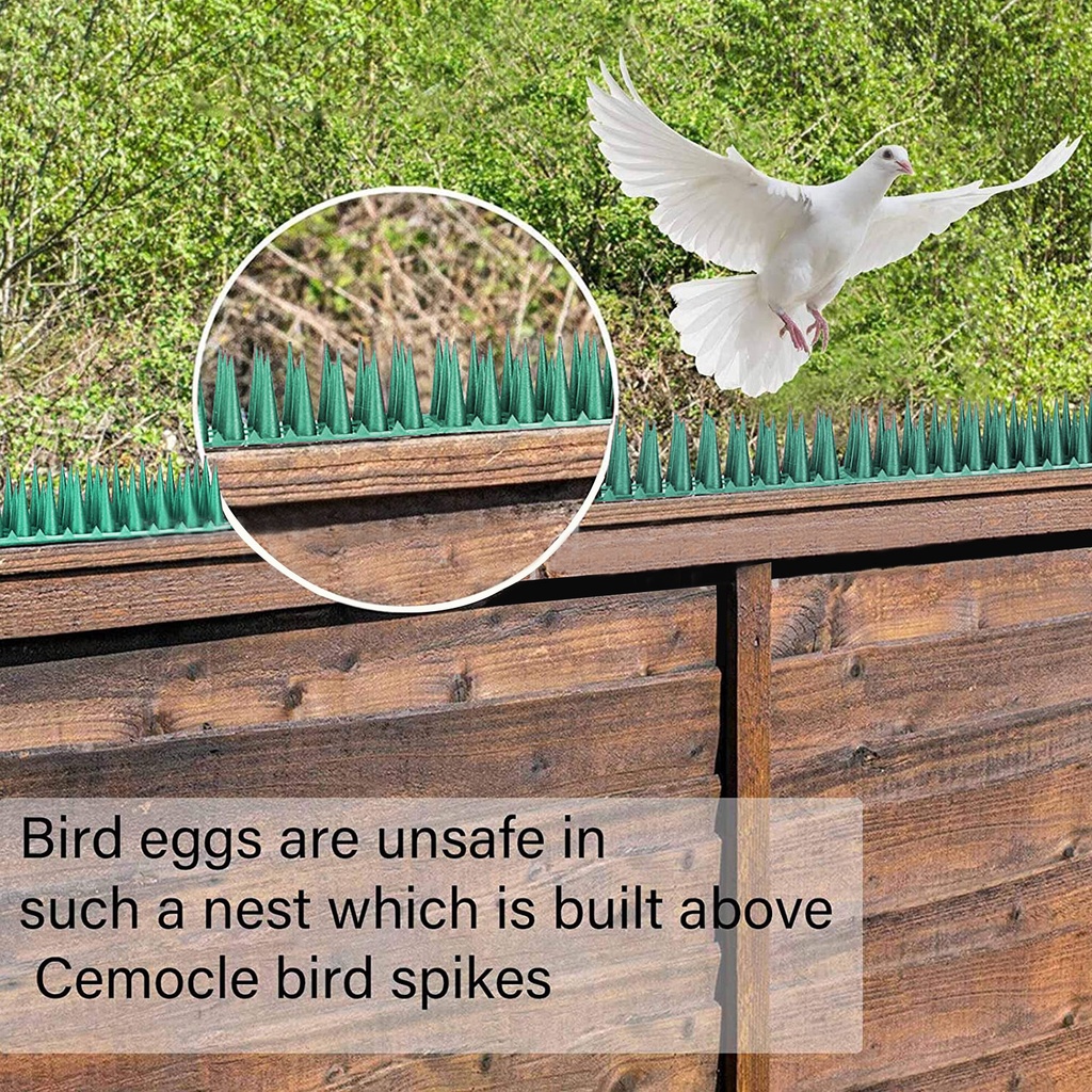 พร้อมส่ง👍 10PCS หนามกันนก ที่กันแมว แผงหนามกันนก แบบพลาสติก ป้องกันไฟฟ้าสถิ พับได้ ตัดได้ ทนแดดทนฝน ปลอดสารพิษ - รูปที่ 2