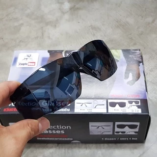 แว่นตากันสะเก็ด เเว่นตากันลม เเว่นตานิรภัย เเว่นตาช่างเชื่อม Eagle One Safety Glasses รุ่น G3000 สีใส สีดำอ่อน สีดำเข้ม