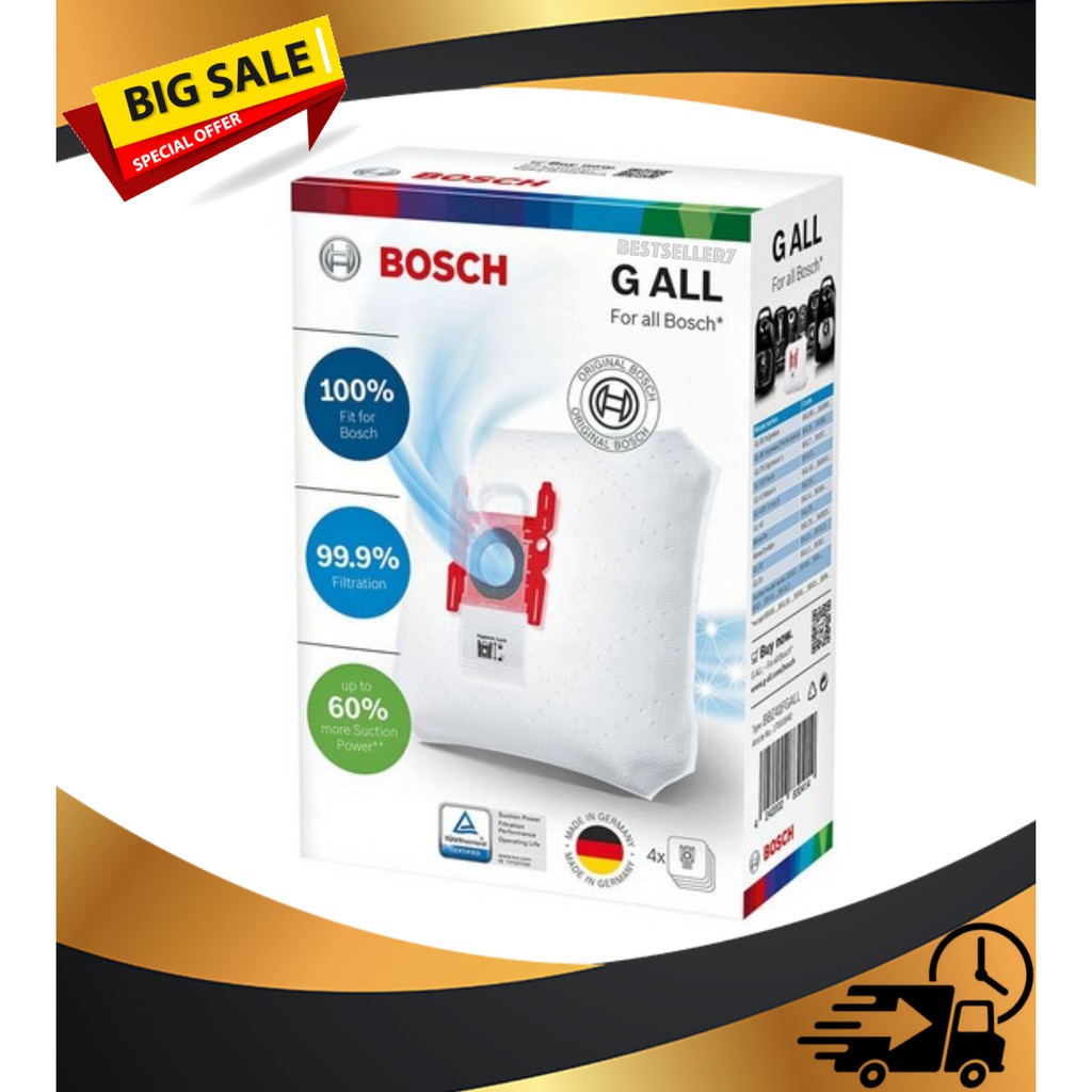 🔥ถุงเก็บฝุ่น BOSCH BBZ41FGALL อะไหล่เครื่องดูดฝุ่น