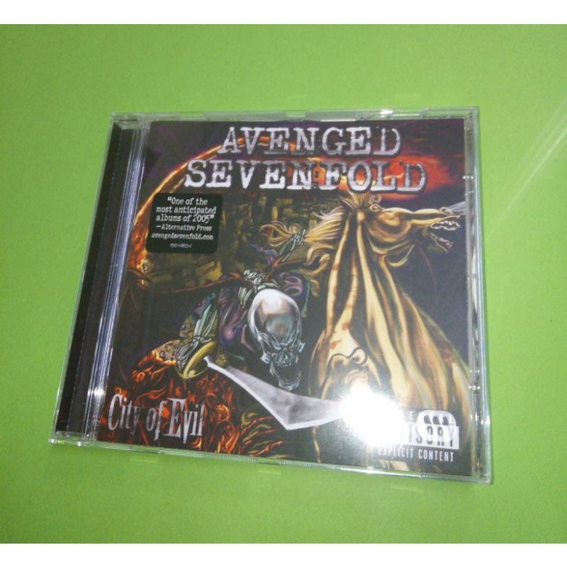 ซีดี AVENGED SEVENTFOLD : CITY OF EVIL ALBUM (2004) HEAVY METAL A7X PROGRESSIVE METAL