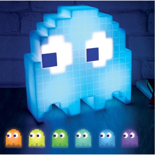 โคมไฟ PACMAN Ghost LED Light เปลี่ยนสีไฟได้ 16 สี ชาร์จไฟผ่าน USB