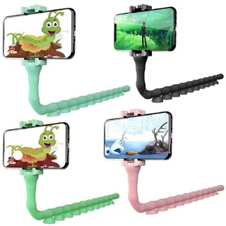 ที่จับโทรศัพท์มือถือ ตัวยึดจับโทรศัพท์มือถือ รูปตัวหนอน Cute Worm Lazy Holder คละสี รุ่น Selfie-Stick-mobile-15oct-J1