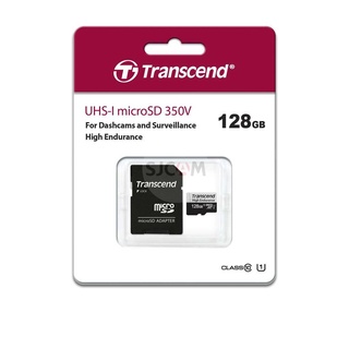 Transcend MicroSD Card 128GB :High Endurance รับประกัน 2 ปี-มีใบกำกับภาษี-TS128GUSD350V