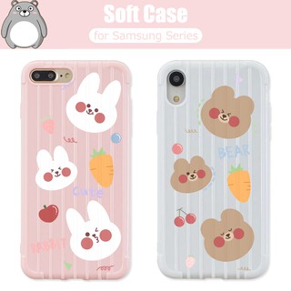 Bunny Soft Phone Casing Samsung Galaxy A71 A30S A10 S10 A70S Note 10 Pro 9 N960 A305 A205 M10S A51 A30 A20S A50S A105 M10 A10S A50 A20 A70