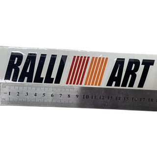 สติ๊กเกอร์ RALLIART STICKER RALLIART 1 ชิ้น size: 18.5 cm (ตามรูป)