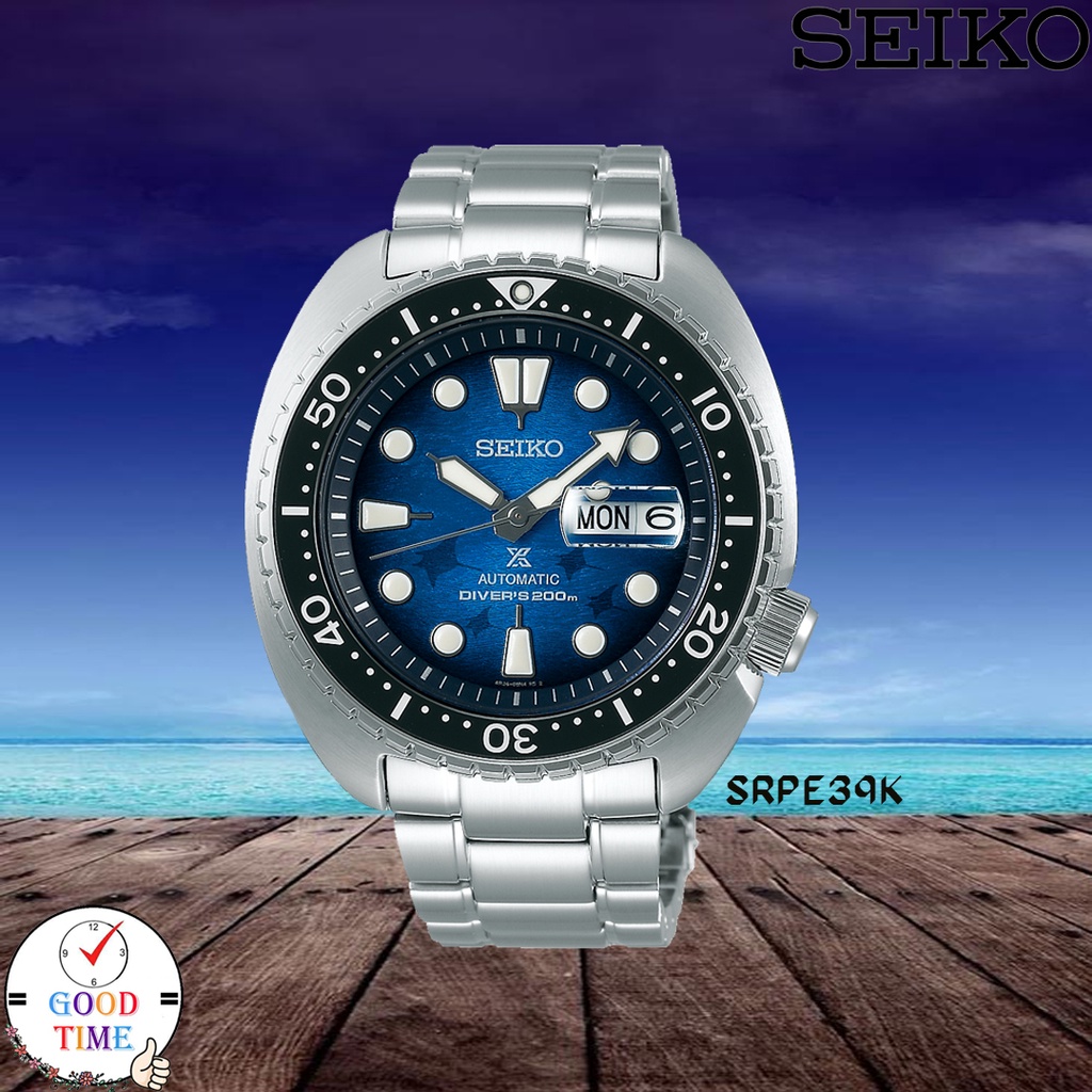 Seiko Prospex Special Edition SAVE THE OCEAN นาฬิกาข้อมือผู้ชาย รุ่น SRPE39K1,SRPE39K (สินค้าใหม่ ของแท้ ประกันศูนย์)