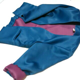 two-tone blazer เสื้อคลุมสีน้ำเงิน